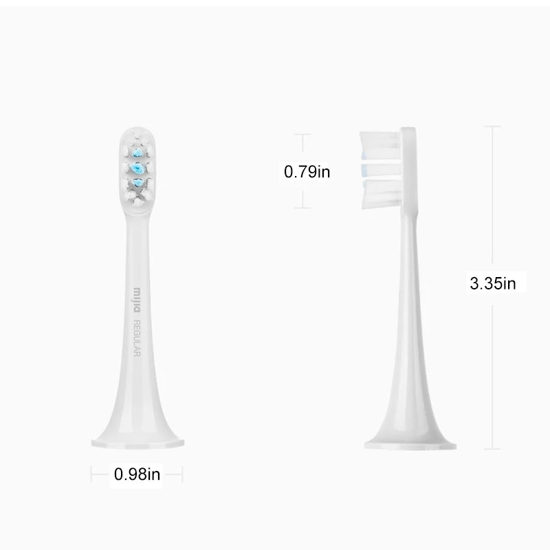 (image for) 3Pack Xiaomi Toothbrush Heads Replacement Tooth Brush for the Mijia T300 T500 T500C Sonic Electric Toothbrush